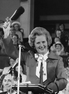 Margaret Thatcher speaks to the Conservative Women's Annual Conference, Westminster, late 1970s. Artist: Unknown