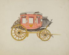 Stage-coach, 1935/1942. Creator: Rose Campbell-Gerke.