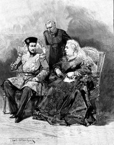 ...The Ameer of Afghanistan's son, His Highness the Shahzada Nasrullah Khan, at Windsor Castle, 1895 Creator: P Naumann.