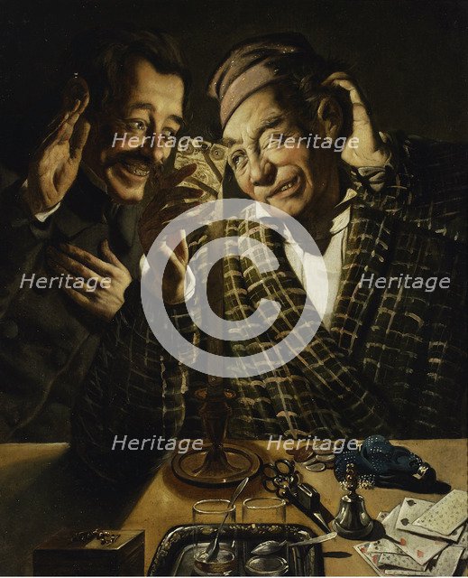 Gamblers by candlelight.