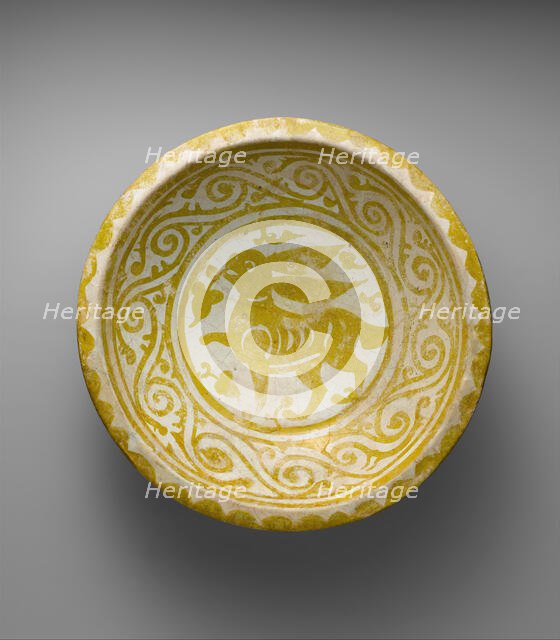 Bowl Depicting a Running Hare, Egypt, first quarter 11th century. Creator: Unknown.