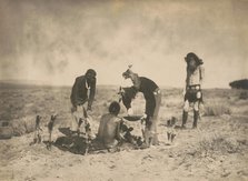 Giving the medicine-Navaho, c1905. Creator: Edward Sheriff Curtis.