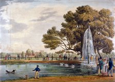 Green Park, Westminster, London, 1826.                                          Artist: Anon