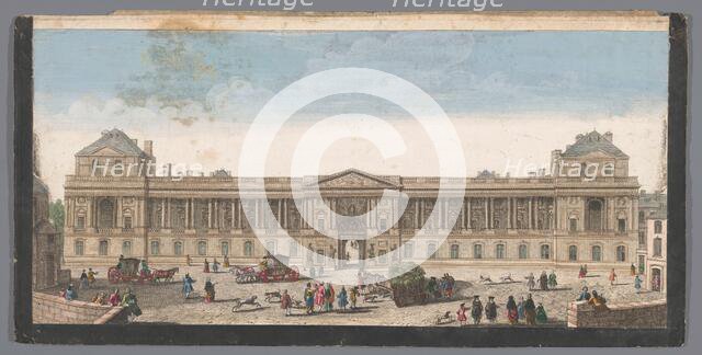 View of the Palais du Louvre in Paris, 1700-1799. Creator: Anon.