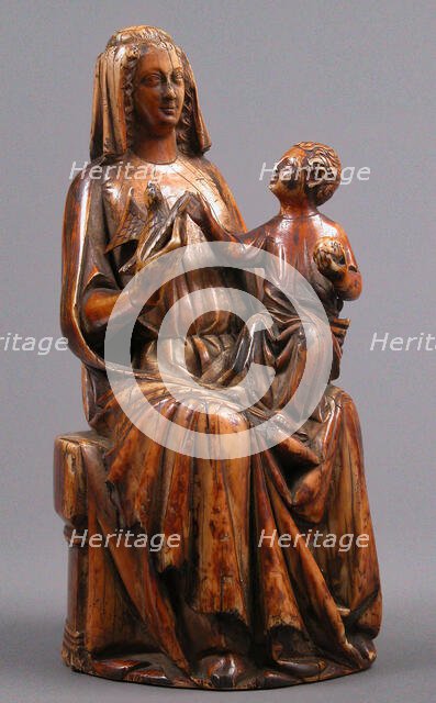 Seated Virgin & Child, French, 1300-1325. Creator: Unknown.
