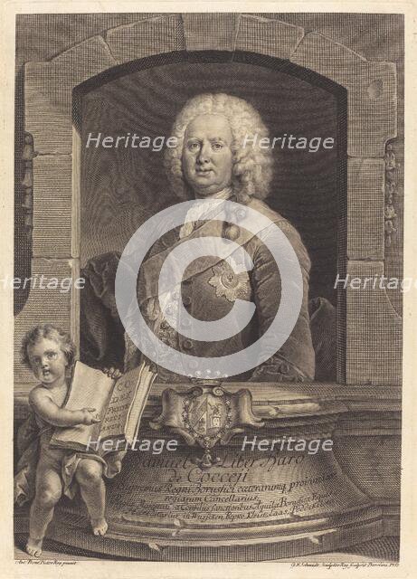 Samuel Liber Baro de Cocceji, 1751. Creator: Georg Friedrich Schmidt.