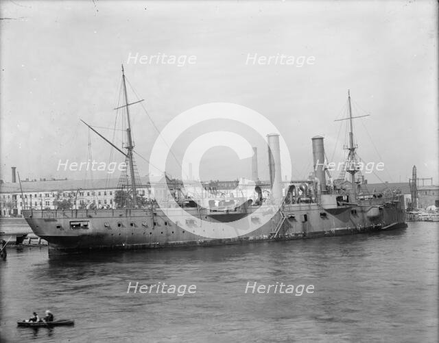 U.S.S. Chicago at Brooklyn Navy Yard, between 1890 and 1901. Creator: Unknown.