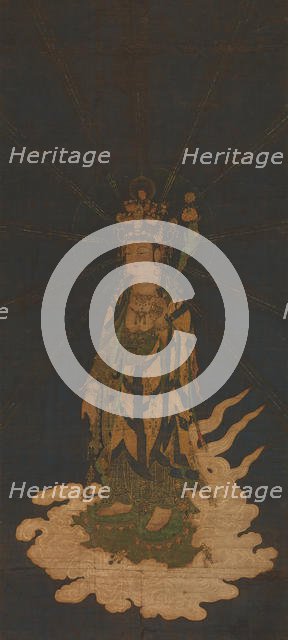 Descent of Eleven-Headed Kannon, 14th century. Creator: Unknown.