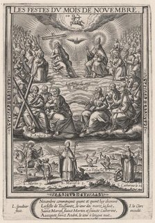 Les Festes du mois de November (November: All Saints), 1603. Creator: Leonard Gaultier.