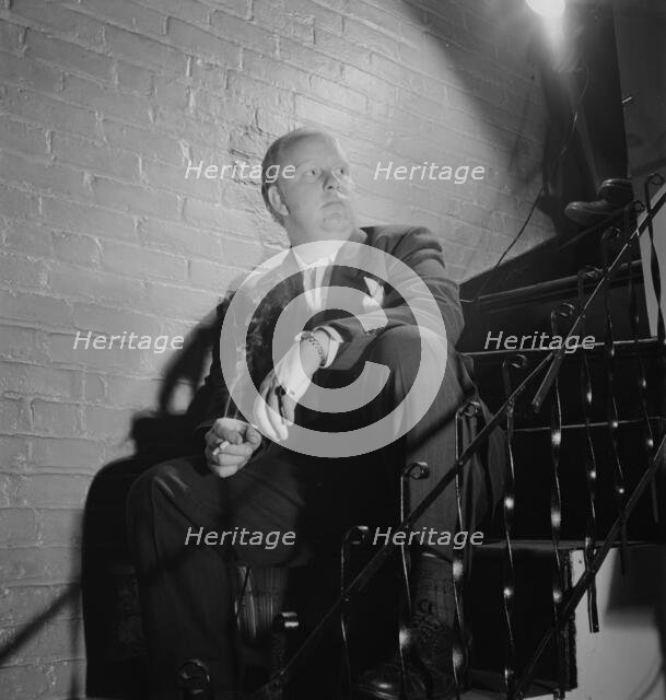Portrait of Edwin A. Finckel in his home, Greenwich Village, New York, N.Y., ca. July 1946. Creator: William Paul Gottlieb.