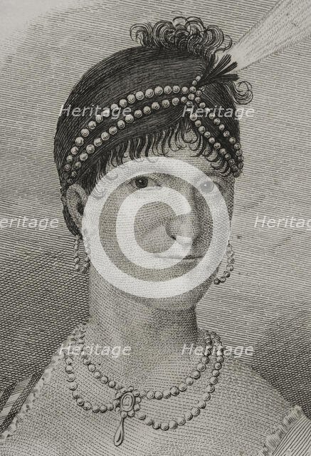 Maria Luisa of Parma (1751-1819), 1851.  Creators: Miranda, Martínez.