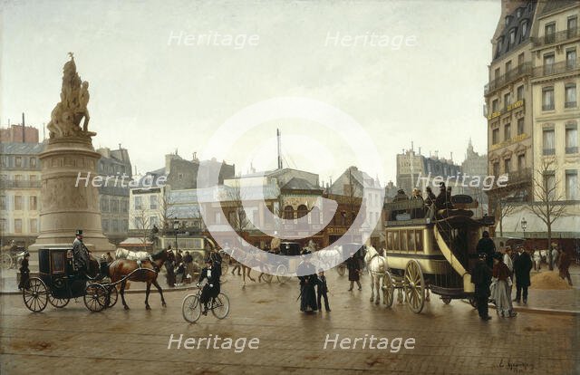 Place Clichy, in 1896, 1896. Creator: Edmond Grandjean.