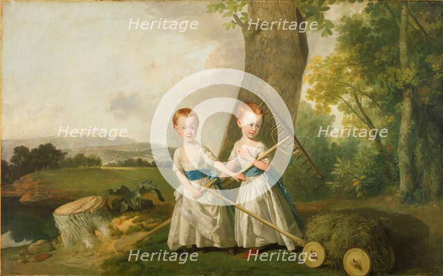 Portrait of the Blunt Children, 1766-80.  Creator: Johan Zoffany.