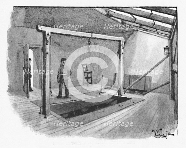'Newgate - The Gallows', 1891. Creator: William Luker.