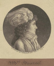Marie Francoise Bancel, 1796. Creator: Charles Balthazar Julien Févret de Saint-Mémin.