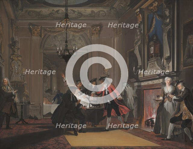 'Loquebantur Omnes' (Everyone was talking), c1720-1750. Creator: Cornelis Troost.