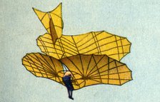 Otto Lilienthal's glider, 1890s, (1932). Creator: Unknown.