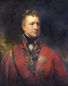 Portrait of Lieutenant-General Sir Thomas Picton, British soldier, c1815.  Artist: Sir William Beechey.