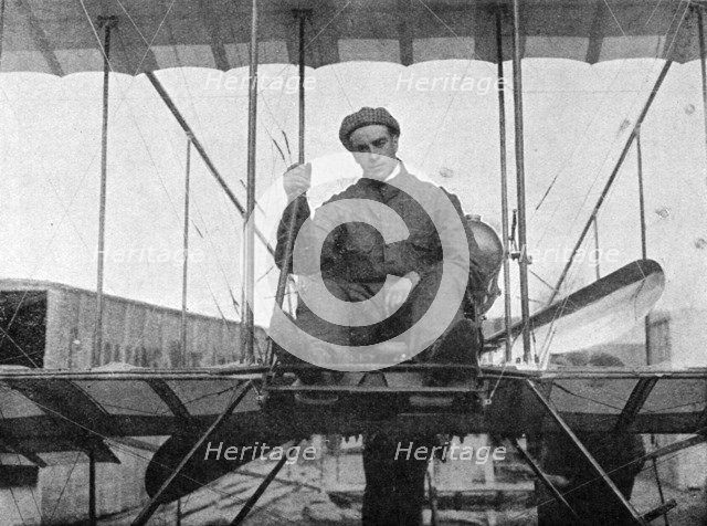 Claude Grahame-White, English aviation pioneer, 1910 (1933). Artist: Flight Photo.