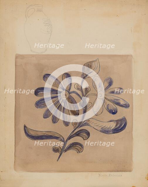 Jug, c. 1936. Creator: Yolande Delasser.