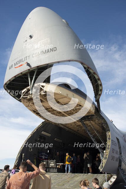 75th Navy celebrations, Nellis AFB, Las Vegas, Nevada, USA, 2022. Creator: Ethel Davies.