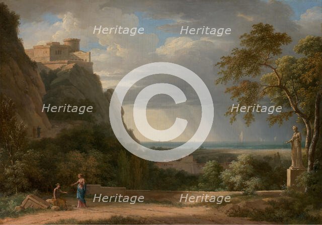 Classical Landscape with Figures and Sculpture, 1788. Creator: Pierre Henri de Valenciennes.