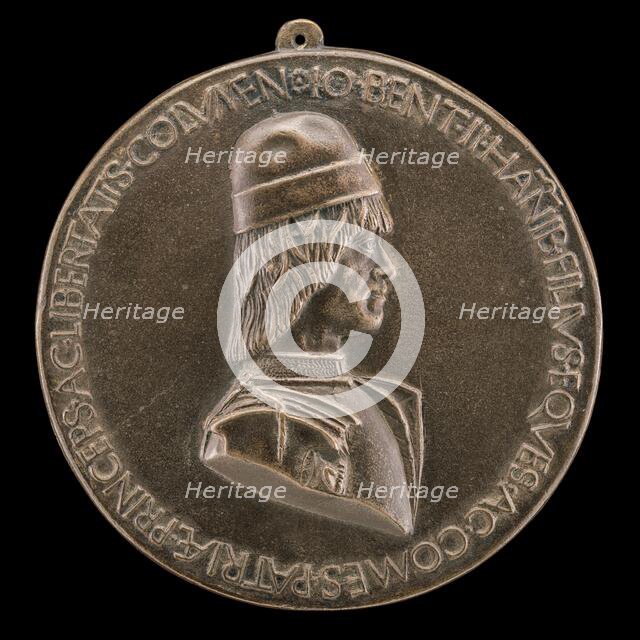 Giovanni II Bentivoglio, 1443-1508, Lord of Bologna 1463-1506 [obverse], probably c. 1478/1482. Creator: Sperandio Savelli.