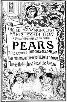 Advertisement for Pears’ Soap, 1890. Creator: Unknown.