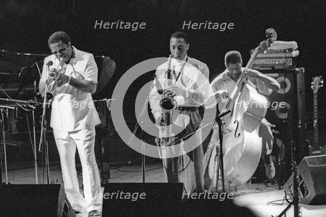Ralph Moore and Freddie Hubbard, JVC Capital Jazz Festival, Royal Festival Hall, London, Sept 1993. Creator: Brian O'Connor.