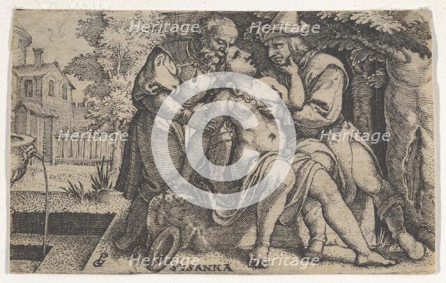 Susanna and the Elders. Creator: Georg Pencz.