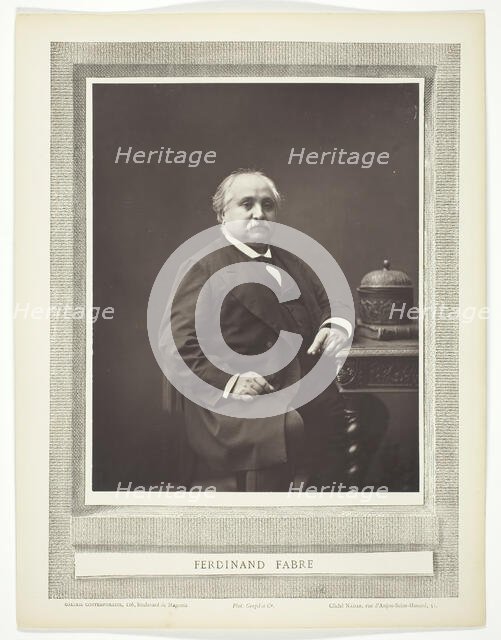 Ferdinand Fabre, 1853/76. Creator: Nadar.