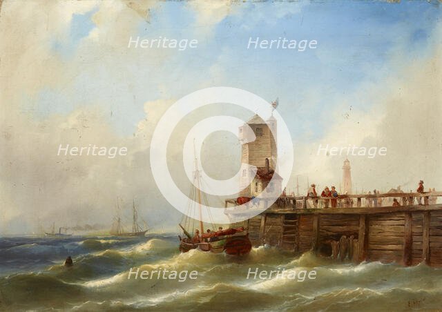 Seascape, 2nd quarter of 19th century. Creator: Eduard Schmidt.