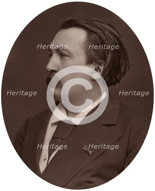 Paul Gustave Dore, French artist, engraver and illustrator, 1877.Artist: Lock & Whitfield