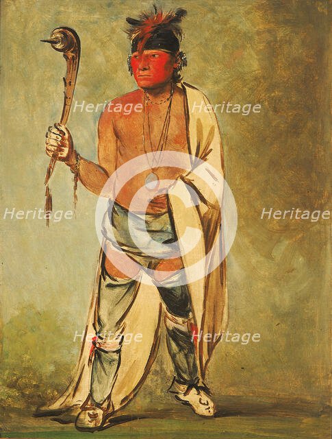 Naugh-háigh-hee-kaw, He Who Moistens the Wood, 1828. Creator: George Catlin.