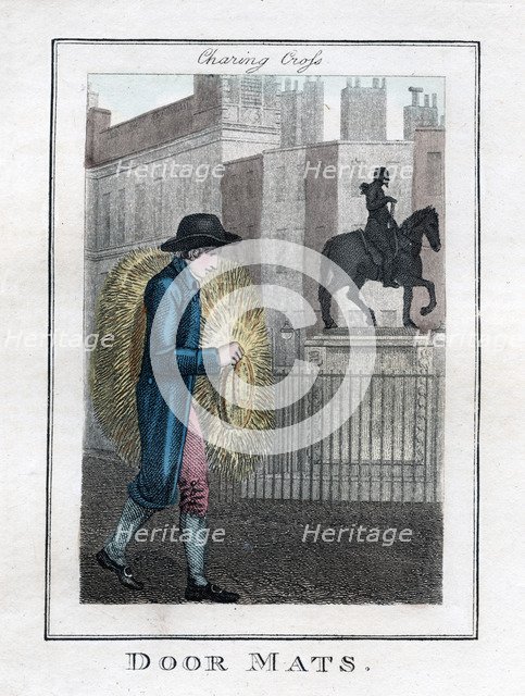'Door Mats', Charing Cross, London, 1805. Artist: Unknown