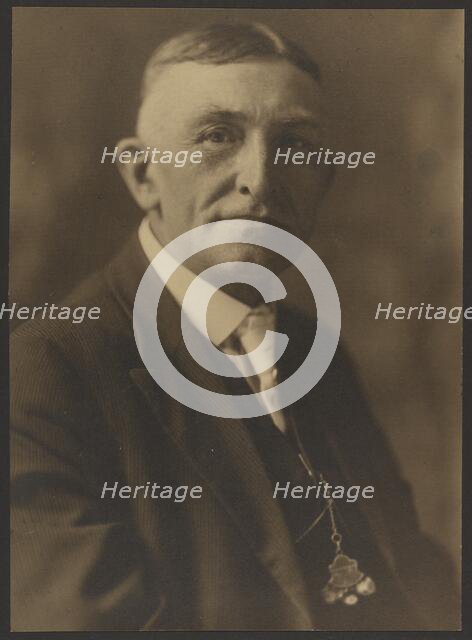 Portrait of a Man with Pocketwatch, 1907-1943. Creator: Louis Fleckenstein.