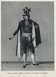 "Commandeur Grand-Croix de l'Ordre de l'Epée", 1780s.  Creator: Johan Abraham Aleander.