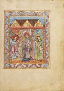 The Annunciation; Sacramentary, about 1025-1050. Creator: Unknown.