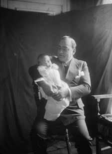 Enrico Caruso with his daughter Gloria, 1919. Creator: Bain News Service.