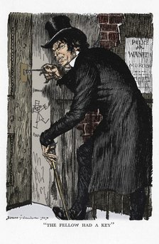 Scene from The Strange Case of Dr Jekyll and Mr Hyde by Robert Louis Stevenson, 1927. Artist: Edmund Joseph Sullivan.