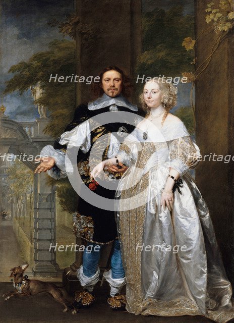 Portrait of a Married Couple in the Park, 1662. Artist: Coques, Gonzales (1614/18-1684)