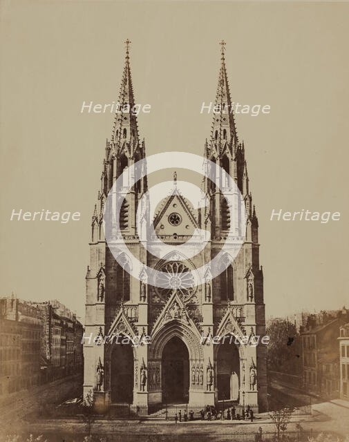 Ste. Clotilde, Paris, between 1860 and 1870. Creator: Edouard Baldus.