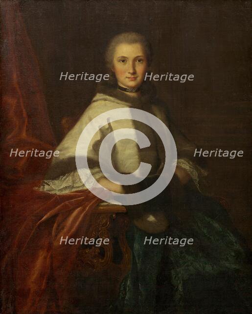 Young Woman with a Muff, c. 1750. Creator: Unknown.