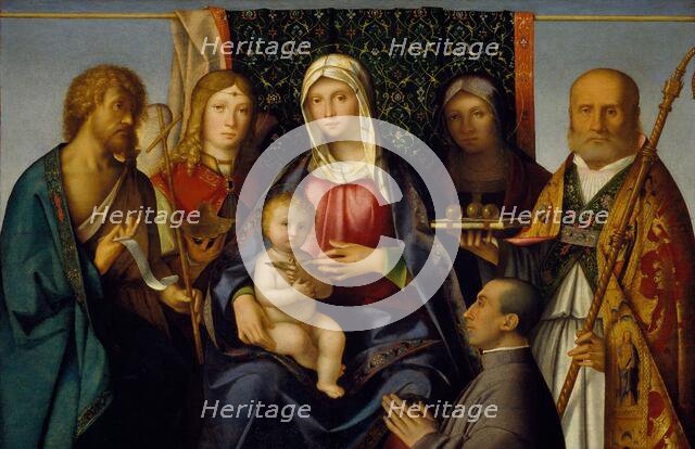 Virgin and Child with Saints and a Donor, 1505-1515. Creator: Boccaccio Boccaccino.