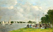 Regattas at Argenteuil, 1866. Creator: Boudin, Eugène-Louis (1824-1898).