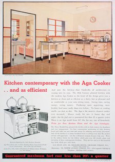 Advert for Aga cookers, 1936. Artist: Unknown