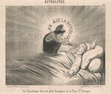 Un cauchemar d'un ...Bourgeois de la Place St. Georges, 19th century. Creator: Honore Daumier.
