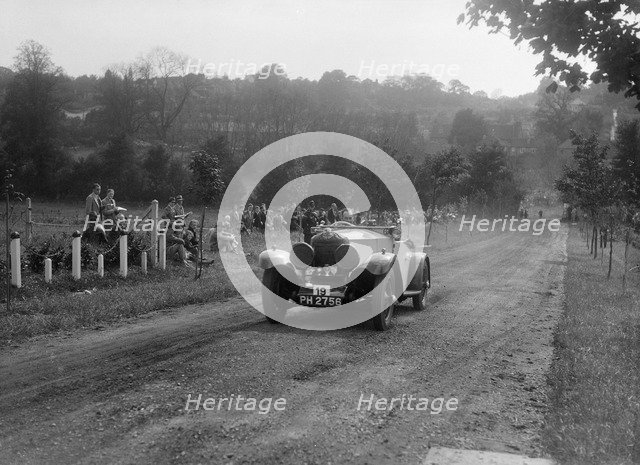 4.5 litre Invicta, Bugatti Owners Club Hill Climb, Chalfont St Peter, Buckinghamshire, 1935. Artist: Bill Brunell.