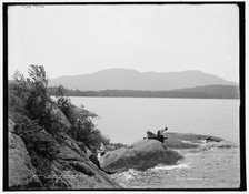 Mt. Ampersand and Round Lake, Adirondack Mountains, (1902?). Creator: William H. Jackson.