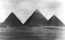 The Pyramids at Giza, Egypt, 1949. Artist: Unknown